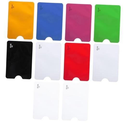 10 PCS RFID Blocking Card Sleeves, 3.5 x 2.4 Inch Colorful Credit Card