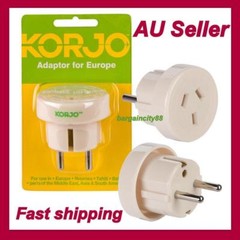 Australia AU To Europe Thailand Asia Bali Travel Adapter Power Socket to Plug