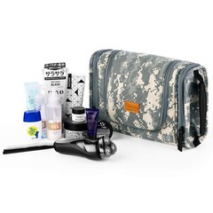 Large Capacity Camo Dopp Kit – Travel Ready Hanging Toiletry Organizer Bag