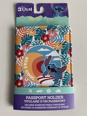 Disney Stitch Surfing Passport Holder Stay Cool Secure Passport For Traveling