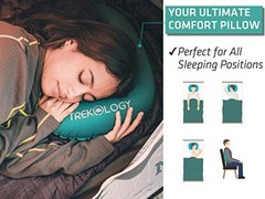 Ultralight Inflatable Camping Travel Pillow – ALUFT 2.0 Compressible, Green