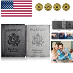 Passport Holder for Travel Essentials-2Pack, Passport Wallet Cover Case for T…
