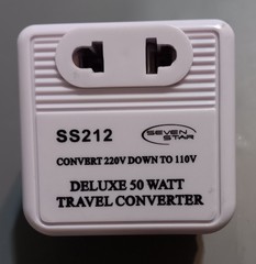 50 Watt Step Down Converter – International Travel 220-240 V to 110-120 V