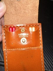 FOLDING CRIBBAGE BOARD TOP GRAIN Solid Cowhide Board Quality Crafted Pocketsize