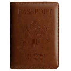 US Passport Holder Wallet Slim Leather Travel RFID Blocking ID Card Case Cover