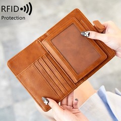 Passport Holder Purse Card Document Protector Leather Wallet for Family Travel