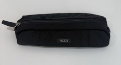 TUMI Black Ballistic Nylon Zipper Accessory Cord Travel Pouch