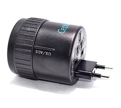 Ceptics World Travel Adapter for Europe, UK, China, Australia, Hong Kong, Italy