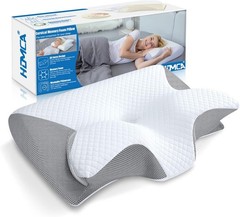 Hypoallergenic Cervical Pillow with Breathable Cover – 2 in 1 Orthopedic Design