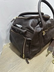 mark and Graham Harvey Overnighter MONOGRAMMED MPM Travel Carry on Espresso