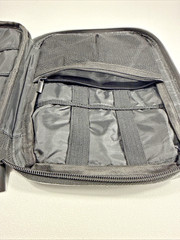 Gray Electronics Organizer Travel Cable Storage Bag Tech Accessories