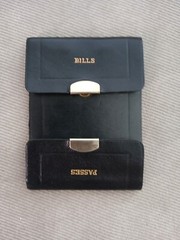 Rare! Vintage 1950s Bi-Fold Leather Wallet English Morocco Excellent