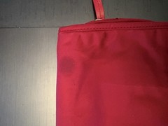 TUMI Red/Maroon Hanging Folding Toiletry Case
