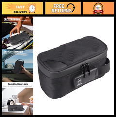 Smell Proof Travel Bag with Lock – Carbon Lined Storage Case for Odor Control, 8