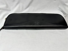 Genuine Dopp Leather Tie Case Black Zip Around Travel Used just once
