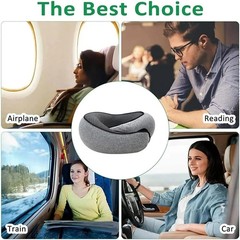 Memory Foam U Shaped Travel Pillow Neck Support Soft Head Rest Plane Car Cushion