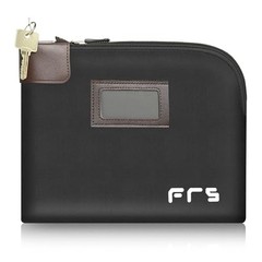 Cash Bag with Lock & 2 Keys, Waterproof Money Pouch 11×8.6″