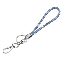 Bling Lanyard, 8″/21cm Rhinestone Crystal Lanyard for ID Card Keys, Sky Blue