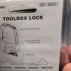 Brinks 1-3/16″ Solid Brass Padlock 101-30001 Toolbox Lock New Sealed Lot of 3