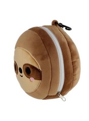 Sloth Relaxeazzz Plush Round Travel Pillow & Eye Mask Set – GREAT GIFT!