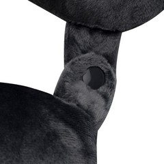 Travel-Ready Lightweight Neck Pillow – Hypoallergenic Black Microfiber Support