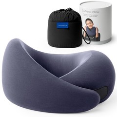 Almohada De Viaje Con Diseno Ergonomico Y Funda De Modal Lavable De Lujo