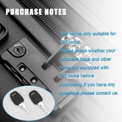 2PCS 007 Master Luggage Key,for TSA Approved Luggage Lock,Suitcase Luggage Lock