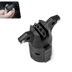 1 PC Car Trailer Adapter Plug, 7 Way to 4 Way Trailer Plug Adapter, 12V Copper