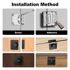 Keyless Combination Cabinet Lock – 3-Digit Security Door Lock for Cabinets, D…
