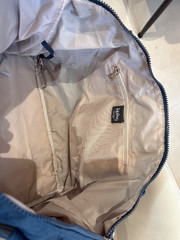 NWT Kipling Art S Tote Bag in Navy dark blue Medium Size light weight duffel