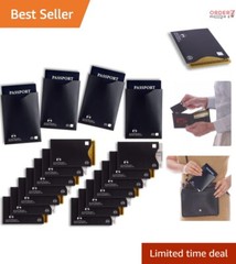 18 RFID Blocking Sleeves & Card Holders Set – Ultimate Protection for Travel