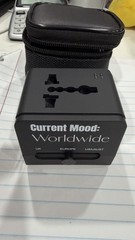 Multi-Nation Travel Adapter with USB Charger Black NEW UK Europe USA Australia