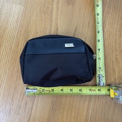 TUMI for Delta First Class Small Pouch Zippered Soft Travel Case Dopp Kit Bag