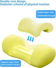 Neck Roll Pillow Cervical Memory Foam Cushion Support for Neck Pain Relief