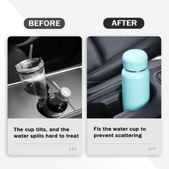 6PCS Car Cup Position Limiter,Silicone Holder Insert with Black