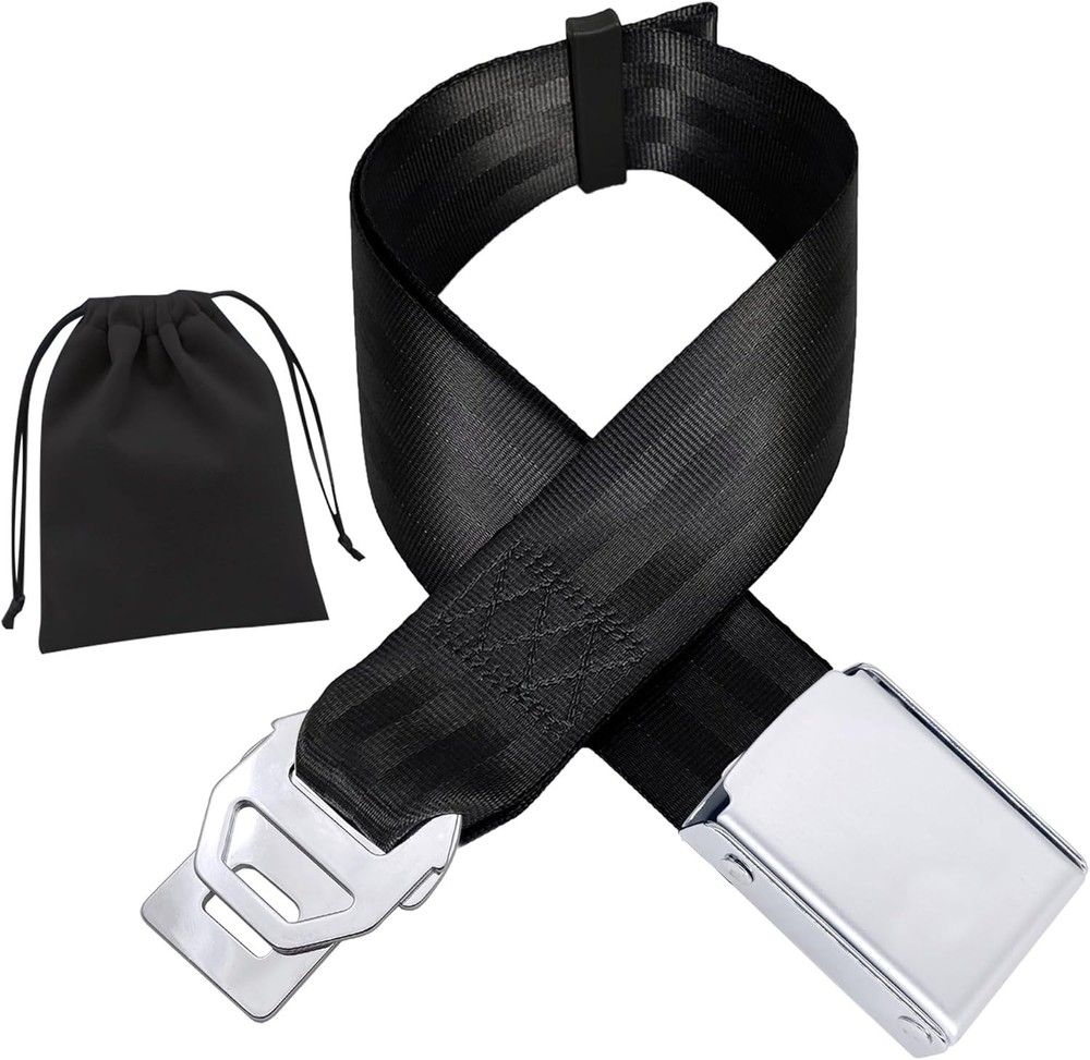 2 in 1 Airplane Seatbelt Extender (Adds 7″ to 31″) ~ Universal Fit Incl 737-Max8