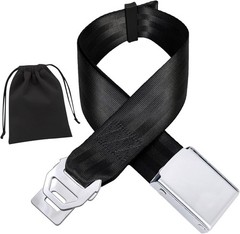 2 in 1 Airplane Seatbelt Extender (Adds 7″ to 31″) ~ Universal Fit Incl 737-Max8