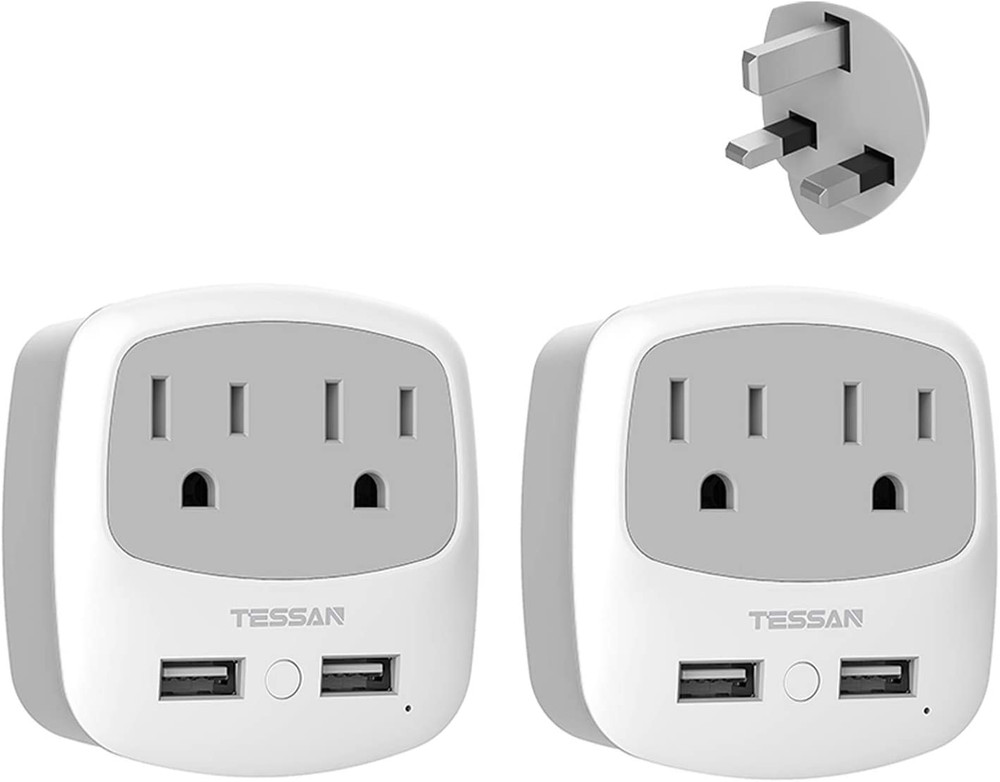 Ultimate 2-Pack Type G Travel Adaptor: Power Your Journey!