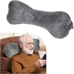 Adjustable Large Bone Shape Neck Lumbar Support Pillow Travel & Relaxation New