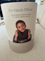 Ostrichpillow Go Neck Pillow First class memory foam travel pillow, Grey, NWT