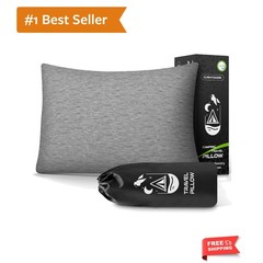 Customizable Travel Pillow Set: Shredded Memory Foam, Washable, Compact & Ready