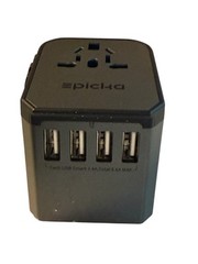 Epicka Universal Travel Adapter With 4 Usb Ports Worldwide Compatibility 6 In 1