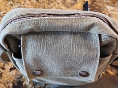 Harwish Canvas Travel Bag Unisex Men Women Crossbody Messenger Khaki Purse