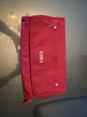 TUMI Red/Maroon Hanging Folding Toiletry Case