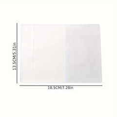 5Pcs Clear Passport Cover Protector Shield Transparent Travel Card Wallet Folder