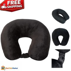 Cozy Soft Microfiber Neck Pillow – Compact, Machine Washable for Travel & Home