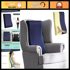 2-in-1 Neck & Lumbar Support Pillow for Recliner, Couch & Glider Chair – Ergonom