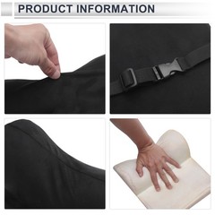 Car Headrest Pillow Cashmere, Memory Foam Black 1 Pcs for Driving Travel