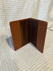 Tan Faux Leather US Passport Case – Delta Airlines ( branded)