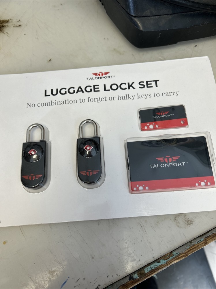 Keyless TSA Approved Luggage Locks with Card Keys & No Combo to Forget (2 Pack)